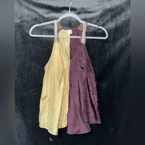 Tea & Honey Silk Color Block Tank Top 🌵S